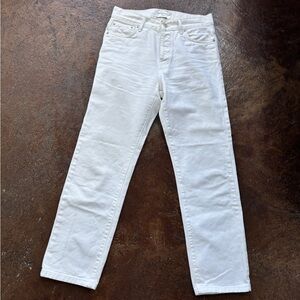 Officine Generale white denim jeans